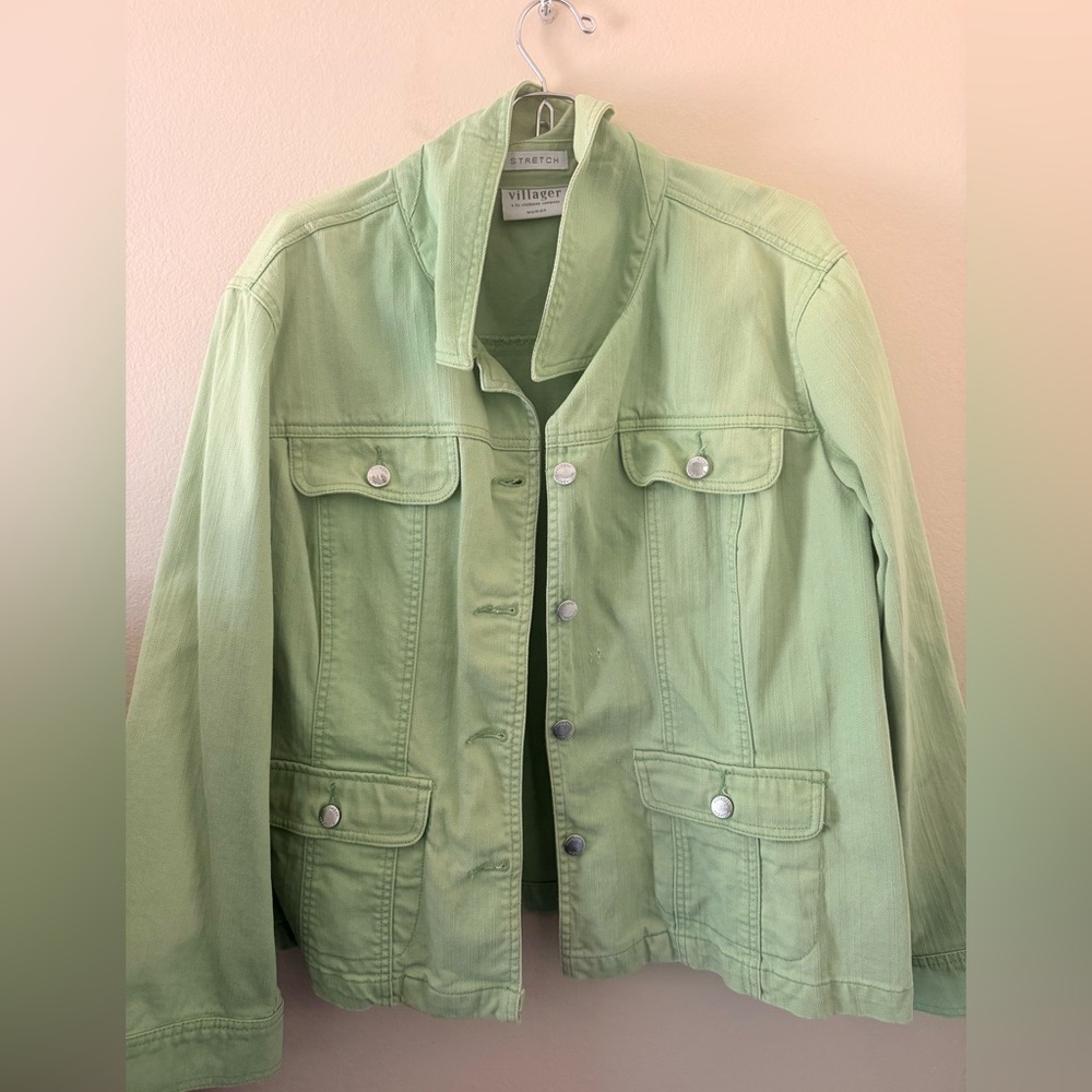 Villager Mint Green Utility Jacket